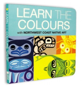 Learn the Colours board book with First Nations and Native art