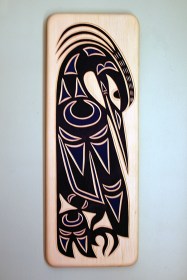 Native Heron Carving Tribal Spirit Gallery and Harvey John